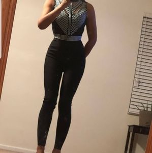 Fashinova studded sleeveless jumpsuit